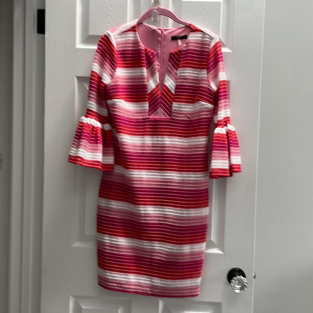 Groovy red and pink Trina by Trina Turk dress
